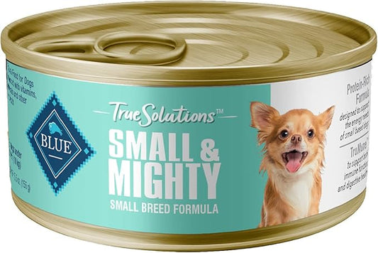 Blue Buffalo True Solutions Small & Mighty Natural Small Breed Adult Wet Dog Food, Chicken 5.5-oz cans (Pack of 24)