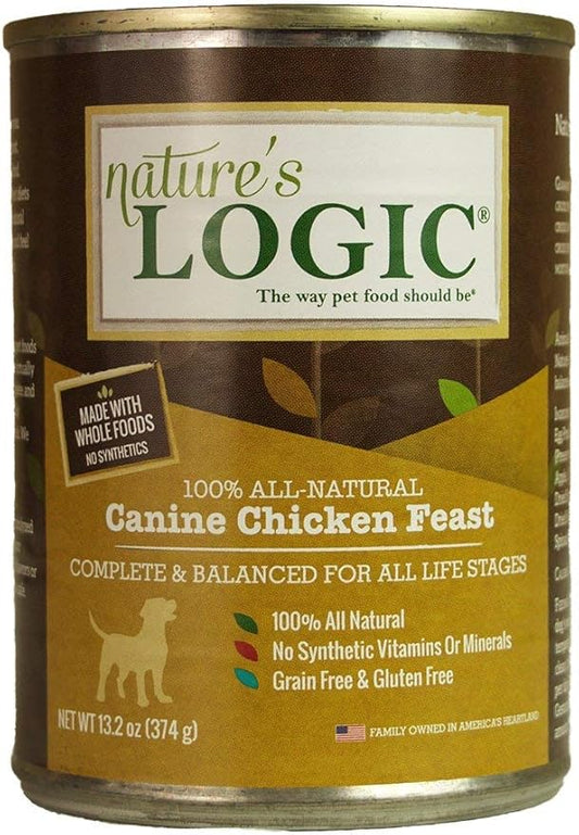 Natures Logic NL00101 Grain-Free Chicken Feast Wet Dog Food, One Size