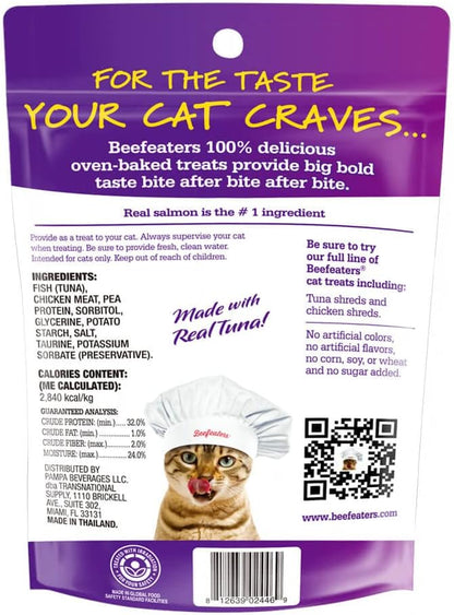 Beefeaters Cat Treats - Tuna Recipe Shreds 1.41oz, Case of 12 | Real Cat Food, No Sugar/Soy/Corn/Wheat | High Protein & Taurine | Supports Dental Health | Training Treats - No Artificial Additives