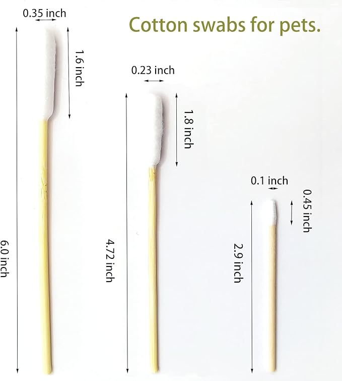 Long Qtips,500pcs-4.7 Inch,Dog Qtips,Dog Ear Swabs, Ear Cleaner for Dogs,Dog Ear Cleaning, Pet Ear Cleaner,Dog Cotton Swabs,Long Cotton Swabs for Dogs and Pets