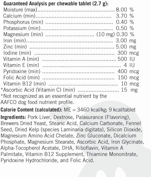 Bitch Pills | Dog Prenatal Vitamins | Prenatal Vitamins for Dogs | Prenatal for Dogs | Thomas Pet Earlier | 120 Tablets