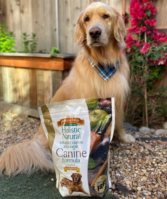 Bench & Field Holistic Natural Adult Dry Dog Food, Chicken Meal and Brown Rice Recipe 12 lb Bag (Pack of 1)