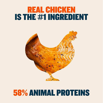 Bully Max Instant Fresh Wet Dog Food - Nutrient-Rich Dehydrated Raw Dog Food with Natural Chicken Recipe - 15 oz Pouch, Wet Dog Food Alternative - Makes 2.5 lbs. of Wet Food
