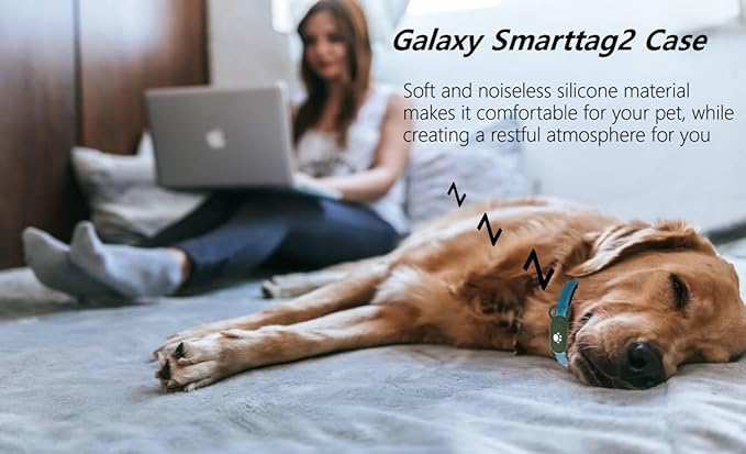5 Pack Dog Collar Holder Compatible with Samsung Galaxy Smarttag 2,Waterproof Silicone Tracker Case Holder for Samsung Galaxy Smart Tag 2,Anti-Scratch Pet Dog Cat Collar Smarttag2 Case