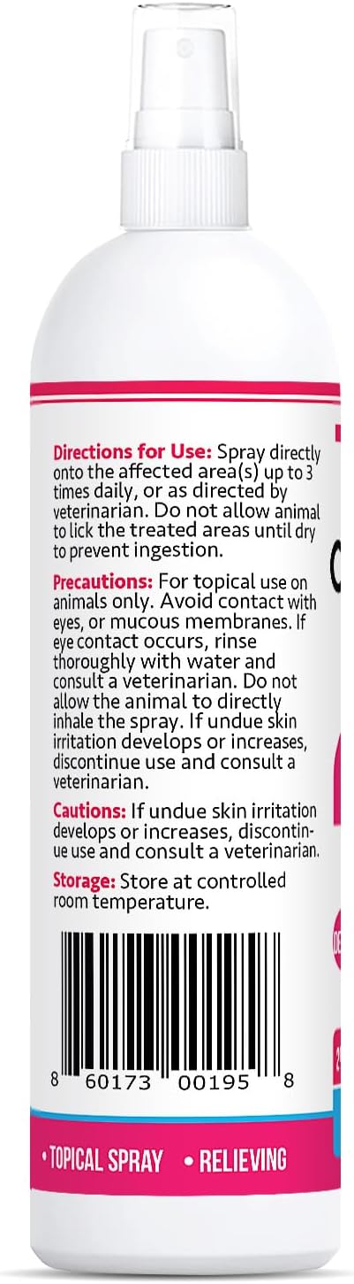 Truseb Topical Ketoconazole and Chlorhexidine Spray for Dogs, Cats, and Horses with Aloe - 8 oz (Ketoconazole & Chlorhexidine Spray, 8 oz)