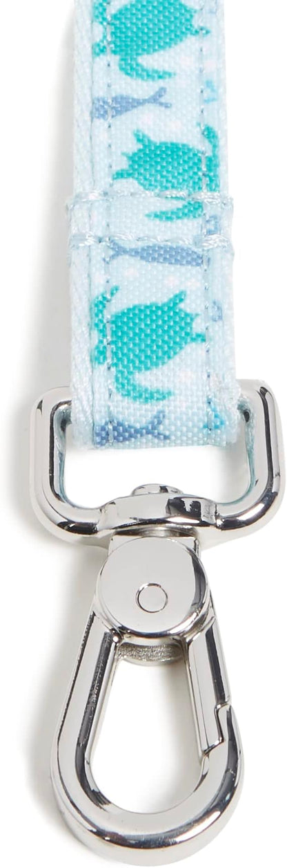 Vera Bradley Women's Recycled Lighten Up Water-repellent Pet Leash, Tiny Turtle Dream, Large