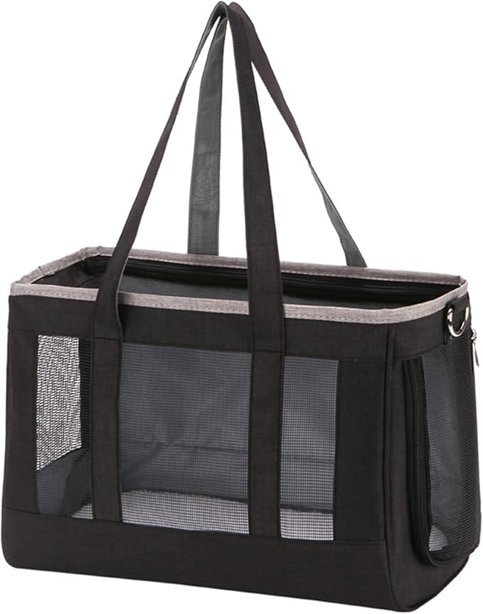 Cat Backpacks for Carrying Cats Pet Backpack Carrier for Small Dogs and Cats, Fully Ventilated Mesh Dog Backpack, Portable Cat Carrier for Travel, Hiking, Walking (Charcoal Black)