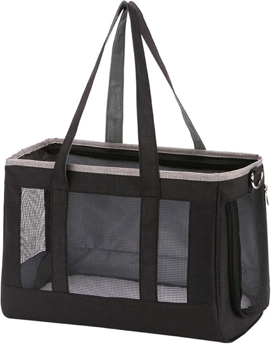Cat Backpacks for Carrying Cats Pet Backpack Carrier for Small Dogs and Cats, Fully Ventilated Mesh Dog Backpack, Portable Cat Carrier for Travel, Hiking, Walking (Charcoal Black)