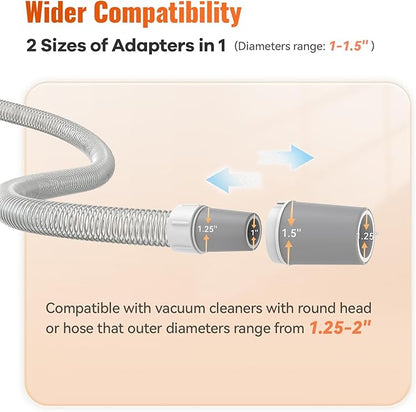 Afloia Pet Grooming Vacuum Attachments, Dog Hair Vacuum Groomer, 5 in 1 Dog Grooming Kit with Clippers Nail Grinder Shedding Brush for Vacuum Cleaners Like Dyson, Shark, Bissell, Eureka, etc