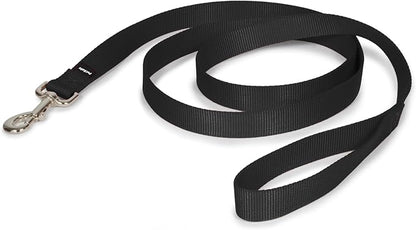 PetSafe Nylon Dog Leash - Strong, Durable, Traditional Style Leash with Easy to Use Bolt Snap - 1 in. x 6 ft., Black