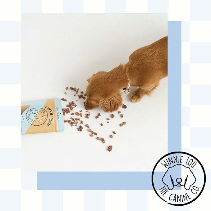 Winnie Lou Organic Dog Treats, Bison Heart Tidbits Jerky Human Grade Dog Treats for All Sized Breeds, All Natural Dog Treats with No-Added Sugar, Glycerin & Preservatives, Made in USA, 2.5 Oz (71g)