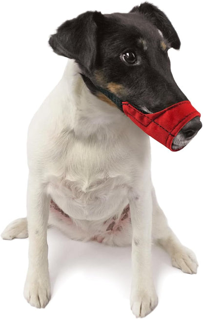 JorVet Muzzle for Dogs to Prevent Biting – Nylon Dog Muzzle Ideal for Pet Salons, Everyday Walks – Adjustable and Breathable Soft Muzzle for Small Dogs