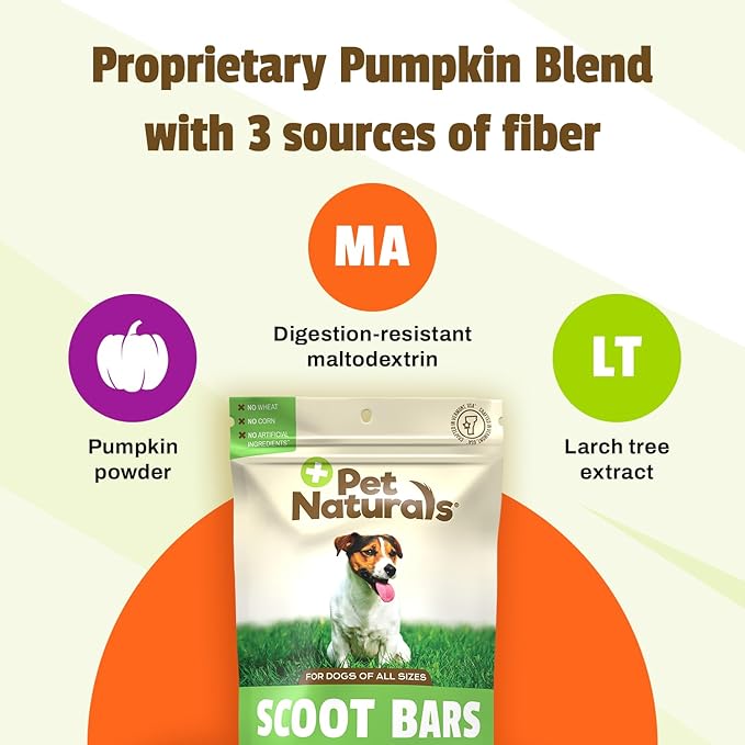 Pet Naturals Scoot Bars for Dogs, Digestive Support, Duck Flavor 30 count