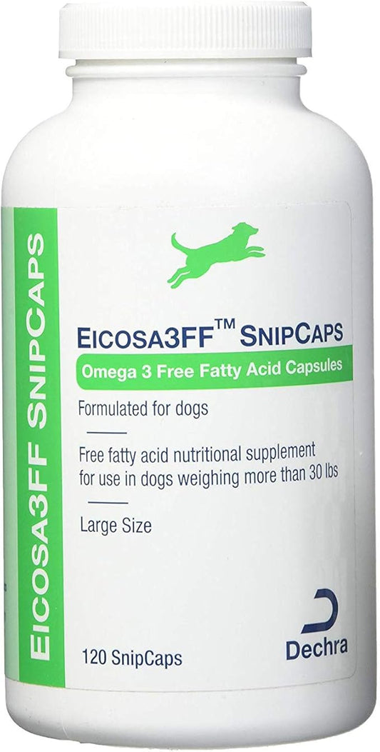 Dechra Eicosa3FF SnipCaps (Large), for Dogs Over 30lbs, 60 Count (1810080)