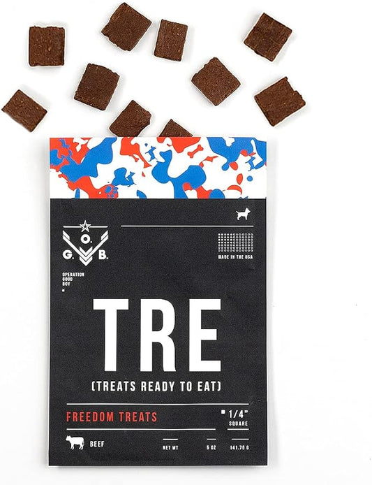 Operation Good Boy Dog Treats - 1/4" Beef Squares Freedom Treats | Natural, Farm-Raised Meat - Vet-Formulated AAFCO approved ingredients | Perfect Training Treats for Small to Large Dogs