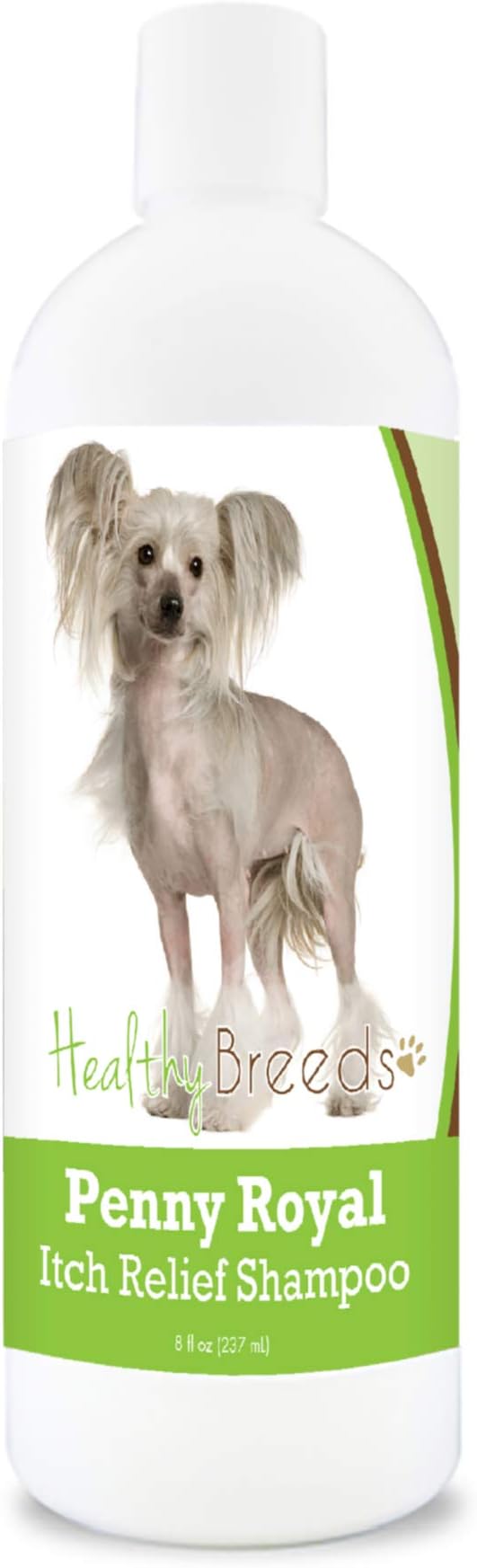 Healthy Breeds Chinese Crested Penny Royal Itch Relief Shampoo - Stop The Scratching & Relieve The Itch with Essential Oils of Eucalyptus & Cedarwood - Mint Scent - 8 oz