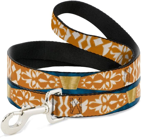 Star Wars Pet Leash, Dog Leash, Star Wars Clone Wars Ahsoka Tano Bounding Blues Orange, 6 Feet Long 1.0 Inch Wide