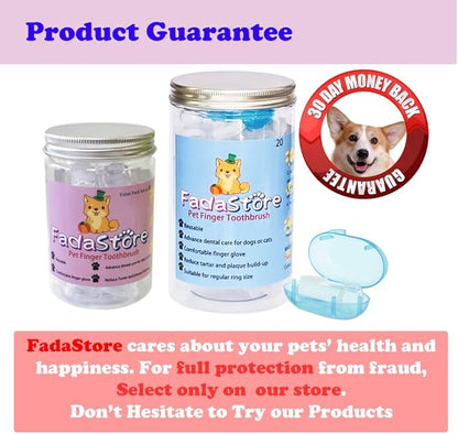 8 Units Pack Pet Finger Toothbrush for Dogs & Cats, Extra Soft Silicone Bristles Professional Dog Toothbrush & Cat Toothbrush, Easy Teeth Cleaning for Dog Dental Hygiene
