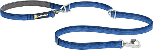 Ruffwear, Switchbak Dog Leash, Convertible & Adjustable Lead for Everyday Use, Blue Pool