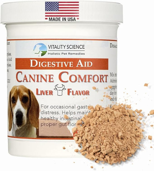 Canine Comfort for Dogs | Maintains a Healthy Intestinal Tract and Proper Gut Flora| Restores Gastric Distress | Helps with Vomiting and Diarrhea | 100% Additive Free, Beef 98g