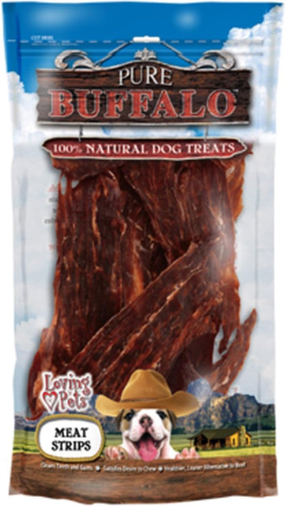 Loving Pets Pure Buffalo Meat Jerky Strips (3.5 oz)