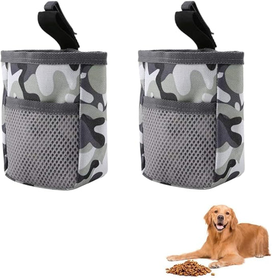 2PCS Dog Treat Pouch Portable Treat Pouch Easily Carries Pet Snack Bag Dog Training Reward Pouch Snack Bait Bag Food Snack Storage Holder for Puppy Training Walking