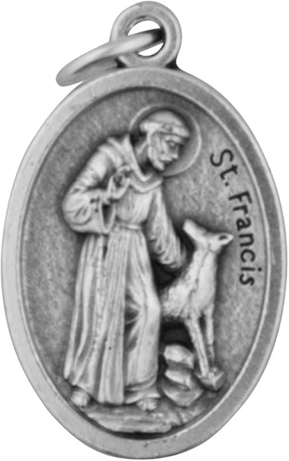 1" Saint Francis of Assisi Pet Medal St. Francis Bless and Protect My Pet | Made in Italy