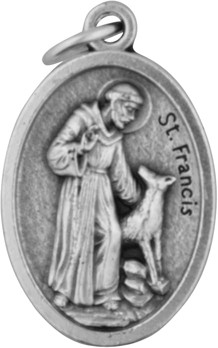 1" Saint Francis of Assisi Pet Medal St. Francis Bless and Protect My Pet | Made in Italy