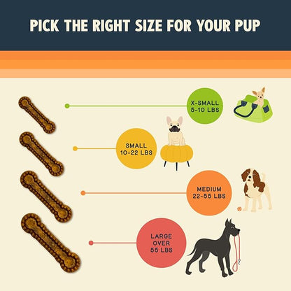 Jiminy's Dental Chews for Dogs, Cinnamon, Medium, 12ct (Pack of 1)