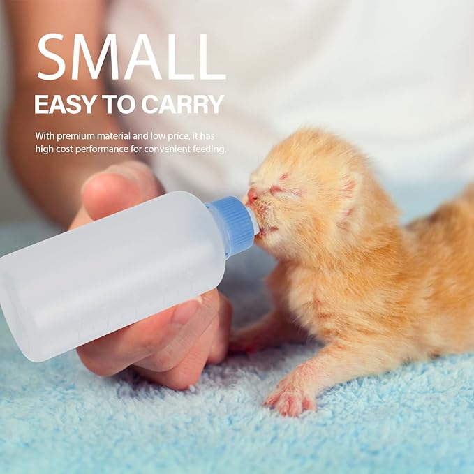 Bottle 3Pcs Pet Feeding Bottle Kitten Bottles Kitten Milk Replacer Puppy Milk Feeder Milk Feeder Animal Milk Bottles Lamb Bottles for Pet Cat Dog Sheep Bottles
