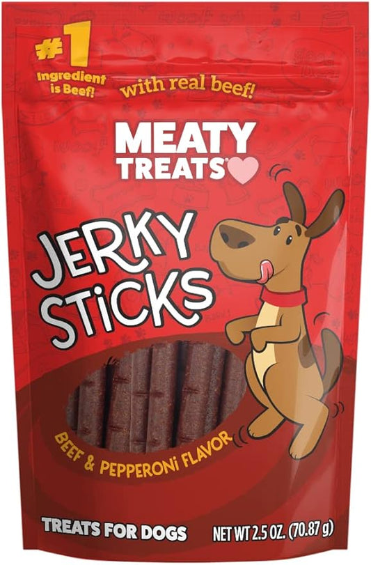 Beef Flavored Jerky Sticks Dog Treats, 2.5-oz. (Pack of 8)