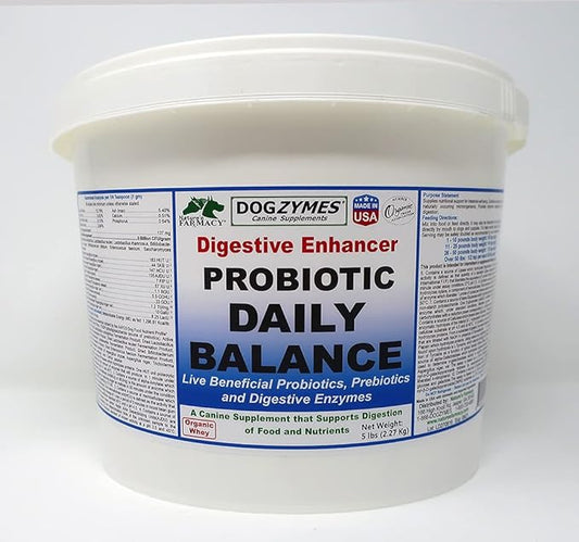 Dogzymes Dissolvable Powder Digestive Enhancer for Dogs, (5 pound)