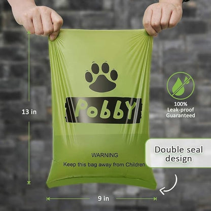 Dog Poop Bags Rolls 540 Count, Poop Bags for Dogs, Dog Bags for Poop Unscented Refill Rolls, 9" X 13" Thick Dog Poop Bag, Doggie Poop Bags, Dog Waste Bags BY PobbY