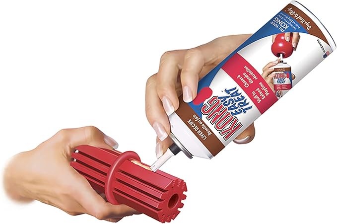 KONG Dental Stick for Dog Dental Care - Stuffable Chew Toy - Provides Chewing Outlet & Satisfies Instinctual Needs - Cleans Teeth & Gums - Made with Durable Natural Rubber - for Small Dogs