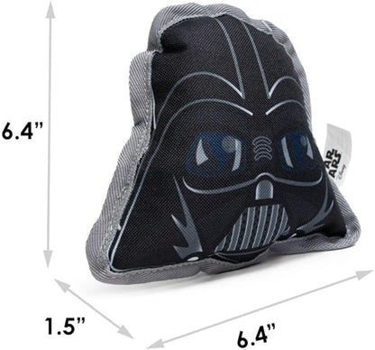 Buckle-Down Dog Toy, Star Wars, Ballistic Squeaker Darth Vader Head