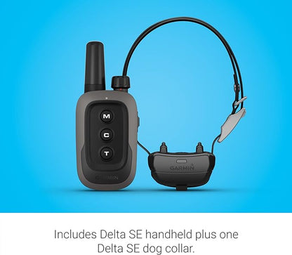 Garmin Delta® SE Bundle - Handheld & Dog Device, Simple 3-Button Dog Training System, Train Up to Two Dogs, Water Resistant