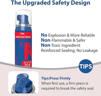 Pet Instructor Spray for Dog, 70ml Spray Corrector Dog Trainer, Safe Humane & Effective Stop Barking, Jumping Up, Food Stealing, Dog Fights & Attacks, Help Stop Unnecessary Dog Behaviour (4 Pack)
