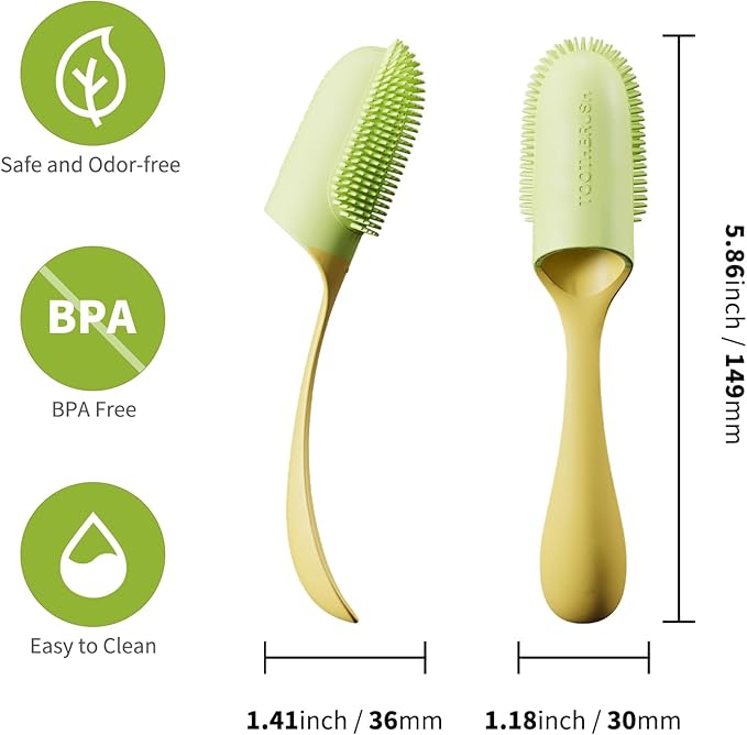 Dog Toothbrush 3 Pcs, Finger Toothbrush Dental Care for Pet, Toothbrush for Dogs Teeth Cleaning Suitable for Medium and Large Dogs