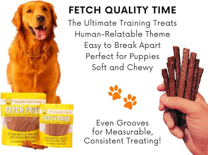 Chicken and Sweet Potato Dog Treats, Soft Chicken Jerky for Small and Large Breeds, Naturally Healthy, Made in The USA (16 oz)