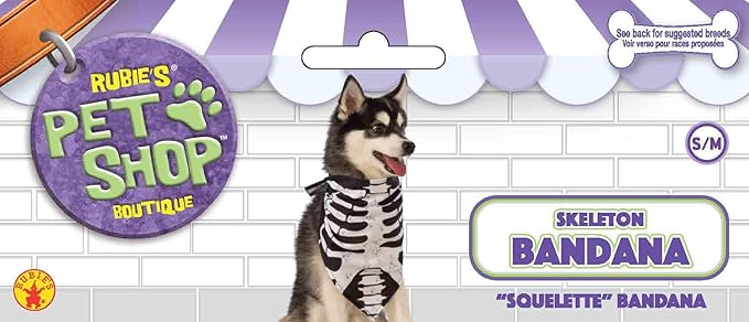 Rubie's Skeleton Bandana Dog Costume
