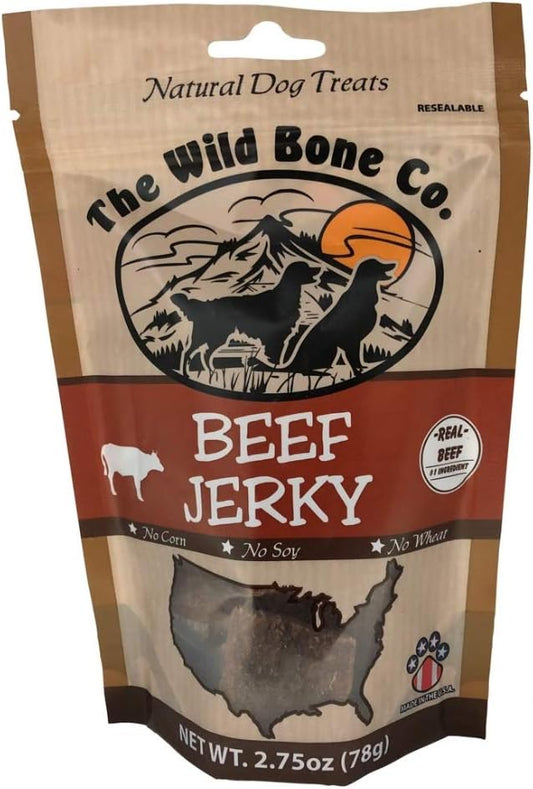 Beef Jerky Natural Dog Treats, 2 Ounces, Made in The USA