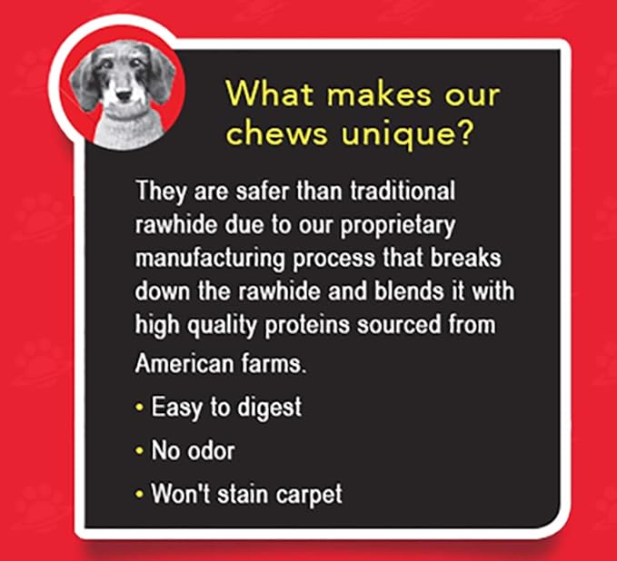 ETTA SAYS! Premium Crunchy Dog Chews Variety Pack of 24 – Made from USA Sourced Rawhide, Grain-Free, Easy to Digest, Low Odor, Won’t Stain Carpet