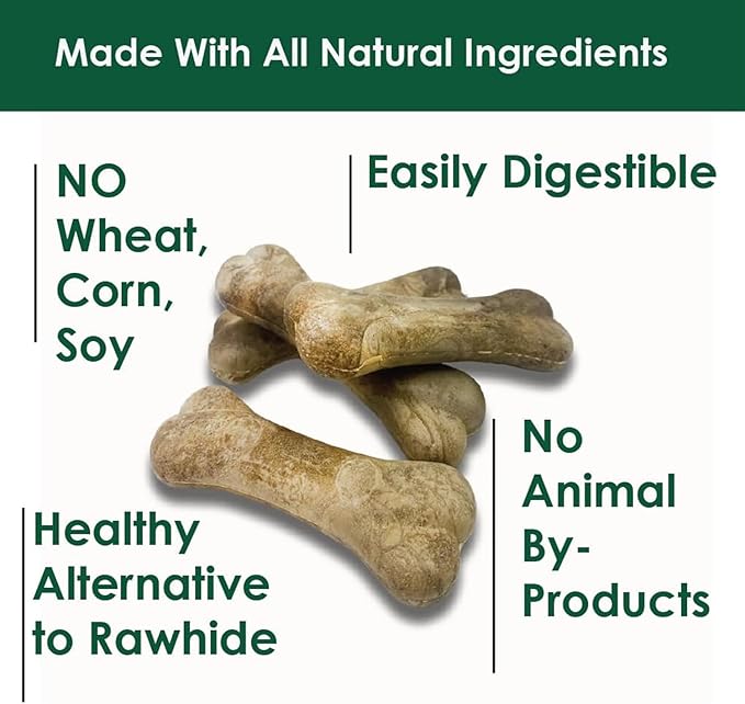 Bonies Natural Calming Formula Dog Treats, Contains Chamomile & Lavender, Help Anxiety, Excessive Barking & Trembling, Chicken Flavor, Medium, 8 Bones