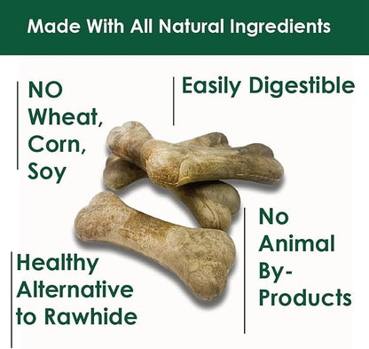 Bonies Natural Calming Formula Dog Treats, Contains Chamomile & Lavender, Help Anxiety, Excessive Barking & Trembling, Chicken Flavor, Medium, 8 Bones