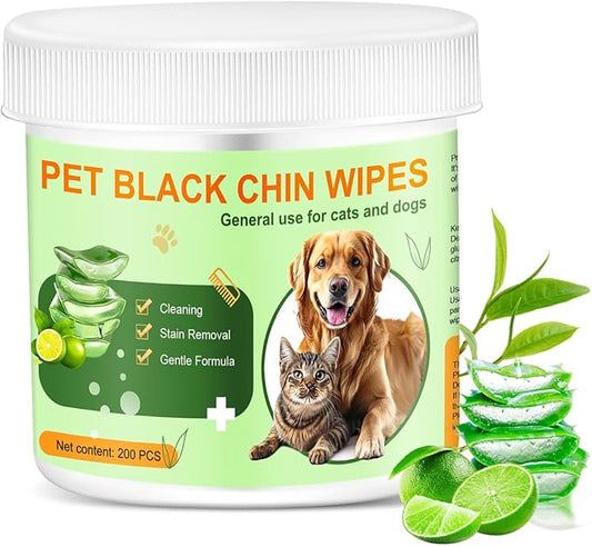 Pet Wipes for Dogs and Cats, -200 count-, Eye wipes for dogs, Grooming Wipes for Cat Chin, Unscented Soft pet wipes