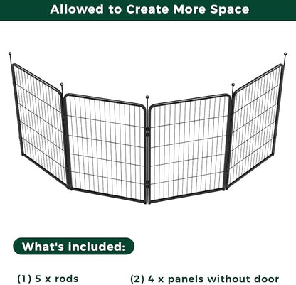 FXW Rollick Dog Playpen for Yard, RV Camping│Patented, 40 inch 4 Panels