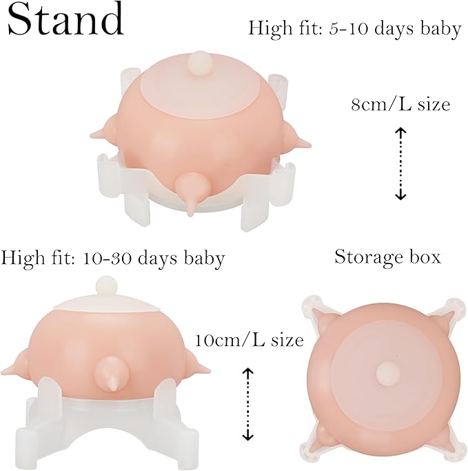Puppy Feeder Puppy Milk Feeder Puppy Nursing Station Puppy feeders for Multiple Puppies Puppy Milk replacer Doggie Bubble Dongdong pet (L Size(Medium/Large Dog), Pink)
