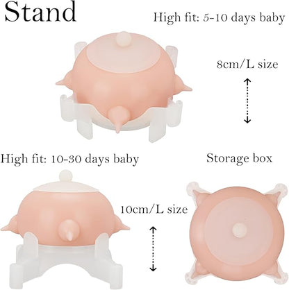 Puppy Feeder Puppy Milk Feeder Puppy Nursing Station Puppy feeders for Multiple Puppies Puppy Milk replacer Doggie Bubble Dongdong pet (L Size(Medium/Large Dog), Pink)
