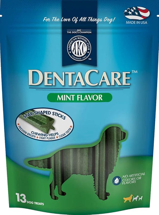 American Kennel Club - DentaCare Mint Dental Dog Treat | 13 Dog Sticks |Large Breed Size