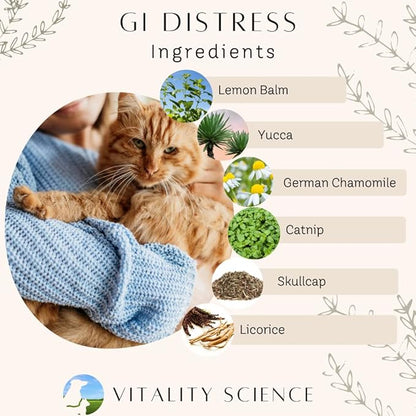 GI Distress for Dogs | Diarrhea, Vomiting and Discomfort | Aids Digestion and Reduces Bloating | Boosts GI Tract